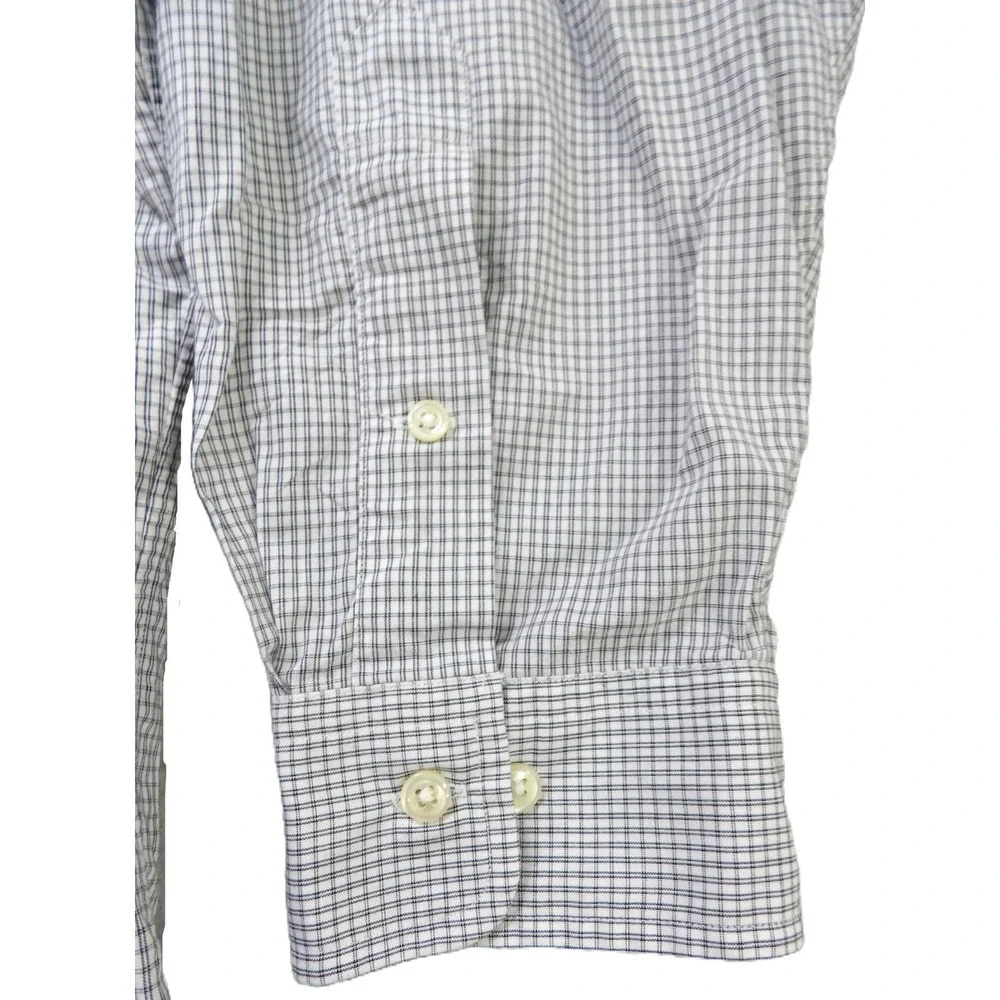VTG 90s Ralph Lauren Yarmouth Plaid Button Down Shirt Men 17 32/33 Long Sleeves
